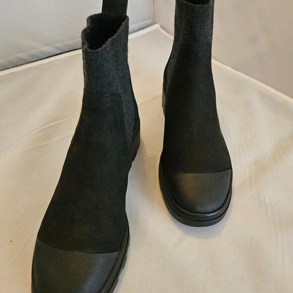 Eileen Fisher Teddy Tumbled Nubuck Bootie Size 8.5 - Picture 1 of 6